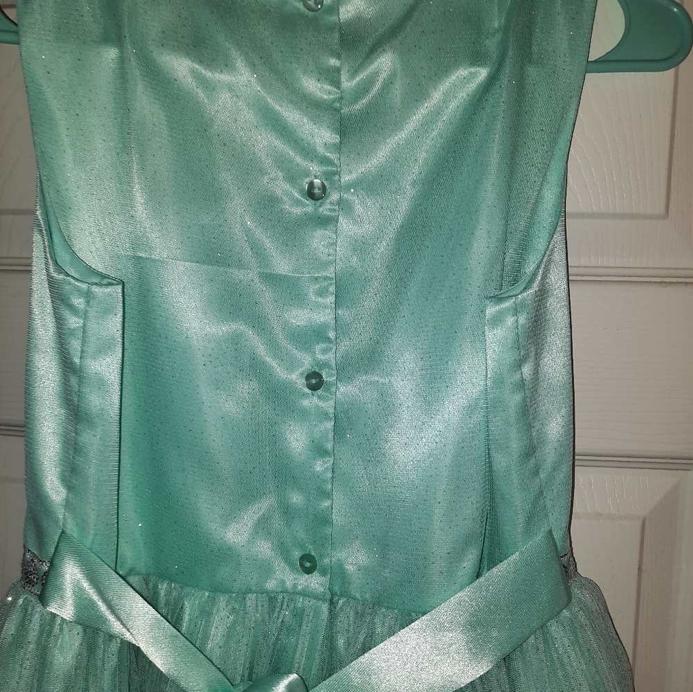 Nanette Kids formal dress pale turquoise size 16 girls - Picture 4 of 8